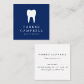 Zahnarzt Quadratische Visitenkarte (Vorne/Hinten)