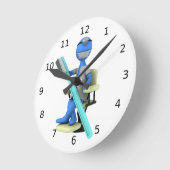 Zahnarzt Runde Wanduhr (Winkel)