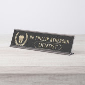 Zahnarzt Schreibtischnamensplakette (Vorderseite )