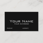 Zahnarzt, Schwarz-weißer Chic Visitenkarte (Rückseite)