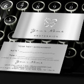 Zahnarzt Silver Logo Grau Ernennung Terminkarte