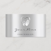 Zahnarzt Silver Logo VIP Ernennung Terminkarte (Vorderseite)