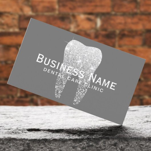 Zahnarzt Silver Tooth Elegante Zahnarztklinik Terminkarte