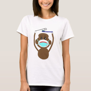 Zahnarzt-Socken-Affe-Shirts und T-Shirt