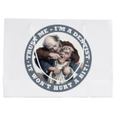 ZAHNARZT-Spaß-Geschenktaschen Große Geschenktüte (Rückseite)