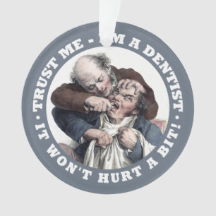 ZAHNARZT-Spaß-Gewohnheitsverzierung Ornament