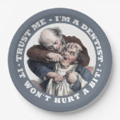 ZAHNARZT-Spaß-Papier-Teller Pappteller (Vorderseite)