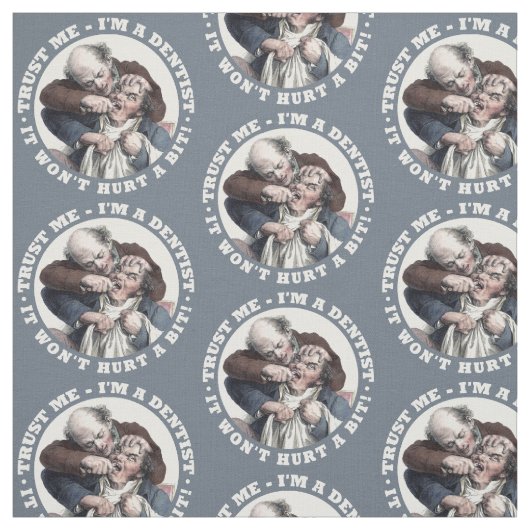 ZAHNARZT-Spaßgewebe Stoff (Muster)