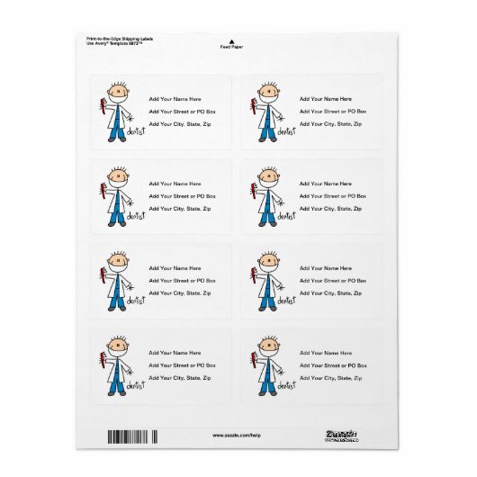 Zahnarzt-Strichmännchen (Vorne)