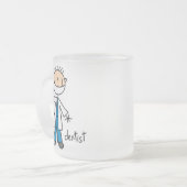 Zahnarzt-Strichmännchen Mattglastasse (Vorderseite Links)