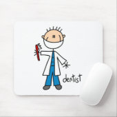 Zahnarzt-Strichmännchen Mousepad (Mit Mouse)