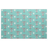 Zahnarzt-Symbol u. Zahn Stoff (Fat Quarter (45,7 x 55,9 cm))