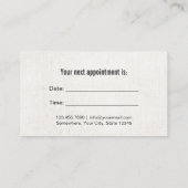 Zahnarzt-Tafel-Zahnpflege-Verabredung Terminkarte (Rückseite)