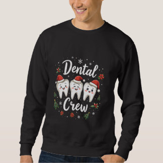 Zahnarzt-Team Weihnachtszahn-Design Sweatshirt