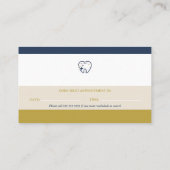 Zahnarzt | Terminalkarte Visitenkarte (Rückseite)