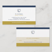 Zahnarzt | Terminalkarte Visitenkarte (Vorne/Hinten)