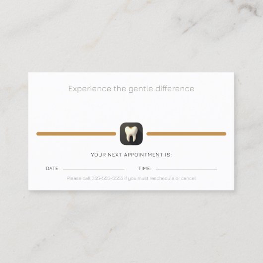 Zahnarzt | Terminalkarte Visitenkarte (Rückseite)