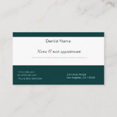 Zahnarzt Terminkarte (Rückseite)