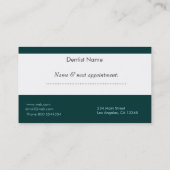 Zahnarzt Terminkarte (Rückseite)