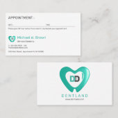 Zahnarzt Terminkarte (Vorne/Hinten)