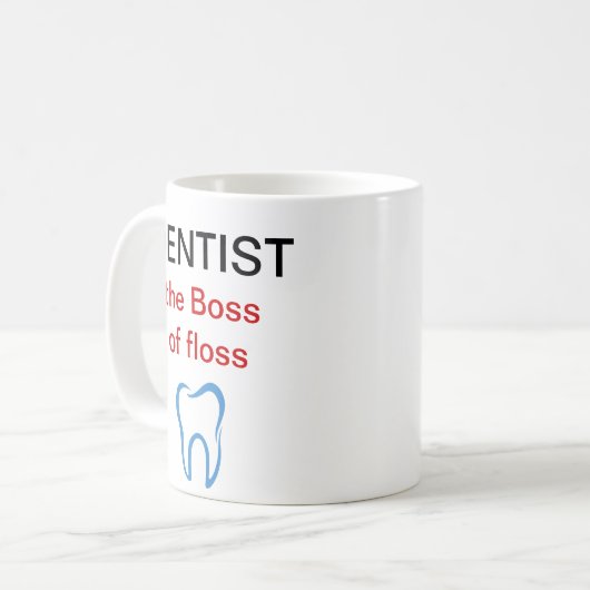Zahnarzt-Thema-Kaffee-Tassen Kaffeetasse (Vorderseite Links)