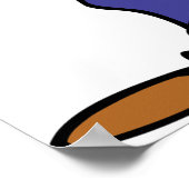 Zahnarzt und Zahnarztstuhl für Operation Poster (Ecke)