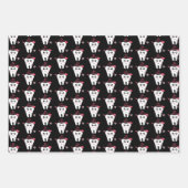 Zahnarzt Valentine - Zahnherz, Sei mein Geschenkpapier Set (Vorderseite 2)