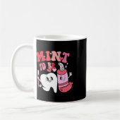 Zahnarzt Valentinstag Minze wird Zahnbürste Zahnpa Kaffeetasse (Links)