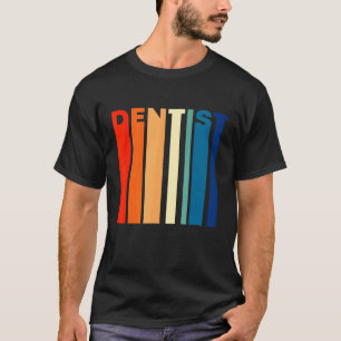 Zahnarzt Vintage Retro Farben Streifen 60er 70er 8 T-Shirt