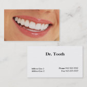 Zahnarzt-Visitenkarte Visitenkarte (Vorne/Hinten)