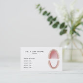 Zahnarzt-Visitenkarte Visitenkarte (Stehend Vorderseite)