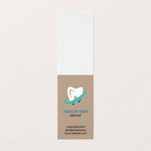 Zahnarzt Visitenkarten (Außenseite Aufgefaltet)