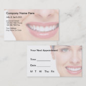 Zahnarzt-Visitenkarten Terminkarte (Vorne/Hinten)