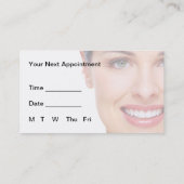 Zahnarzt-Visitenkarten Terminkarte (Rückseite)