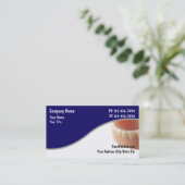 Zahnarzt-Visitenkarten Terminkarte (Stehend Vorderseite)