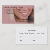 Zahnarzt-Visitenkarten Visitenkarte (Vorne/Hinten)