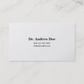 Zahnarzt - Visitenkarten Visitenkarte (Rückseite)