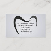 Zahnarzt - Visitenkarten Visitenkarte (Rückseite)