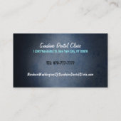 Zahnarzt-Visitenkarten Visitenkarte (Rückseite)