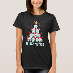 Zahnarzt Weihnachtsbaum Zahnmedizin Leben Santa Za T-Shirt