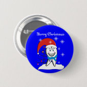 Zahnarzt-Weihnachtskarten und -geschenke Button (Vorne & Hinten)