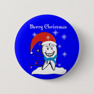 Zahnarzt-Weihnachtskarten und -geschenke Button