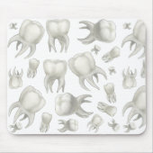 Zahnarzt-weißer Traumzahn Mousepad (Vorne)