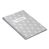 Zahnarzt-weißes Zahn-Muster-zahnmedizinisches Notizblock (Rechte Seite)