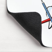 Zahnarzt-Werkzeuge des Handels Mousepad (Ecke)