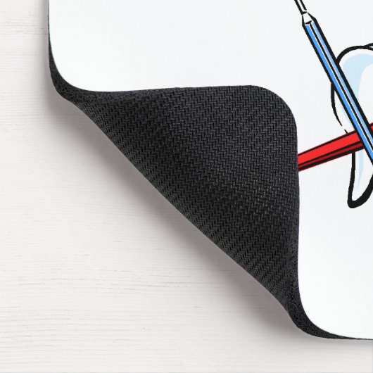Zahnarzt-Werkzeuge des Handels Mousepad (Ecke)