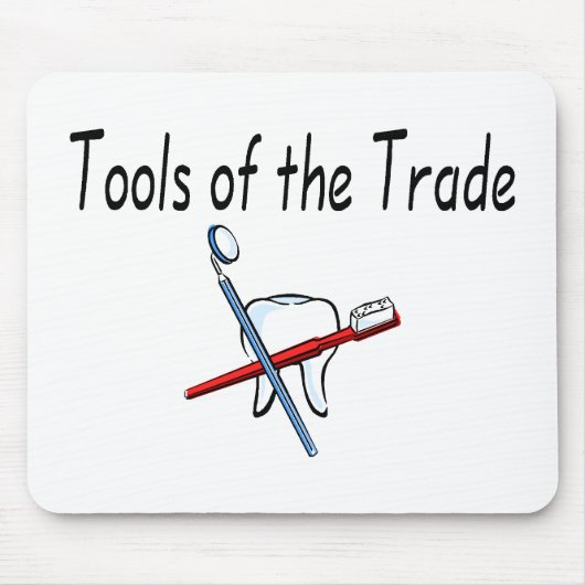 Zahnarzt-Werkzeuge des Handels Mousepad (Vorne)