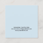 Zahnarzt White Tooth Zahnarzt Ernennung Terminkarte (Rückseite)