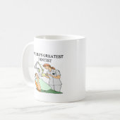 ZAHNARZT-Witz Kaffeetasse (Vorderseite Links)