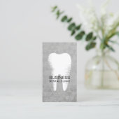 Zahnarzt-Zahn-Logo-Schmutz-geometrische Terminkarte (Stehend Vorderseite)